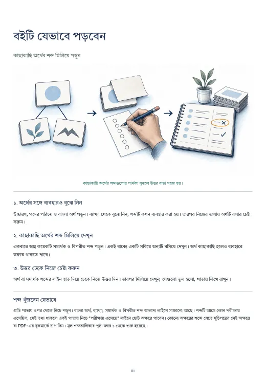 Bank Job Vocabulary, PDF পৃষ্ঠা ৬: বইটি যেভাবে পড়বেন
